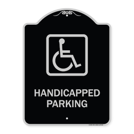 Handicapped Parking Handicapped Symbol Heavy-Gauge Aluminum Architectural Sign